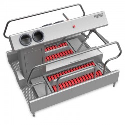 Lave Semelles - Lave Bottes | Sas d'hygiène lave semelles a double entrées | NIE-104