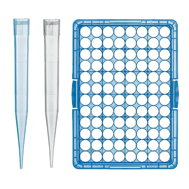 Pointe cône pipette  | Pointe de pipette graduée 50-1000 μl par boîte de 96, 1000, et 10000 pièces VITLAB® | VIT-149194