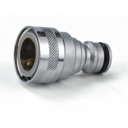 Raccord rapide d'arrosage laiton  | Coupleur laiton chromé NITO 59810A3 femelle 1/2” X mâle 1/2” | NIT-59810A3