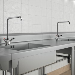 Delabie Robinetterie  | Mélangeur monotrou sur plage 100 litres / minute DELABIE 5610 | DEL-5610