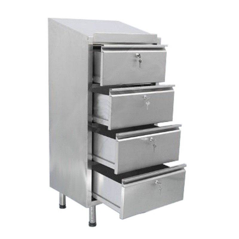 Meuble à tiroirs Inox  | Meuble inox 441 à tiroirs largeur 800 mm | X-4180-441_1