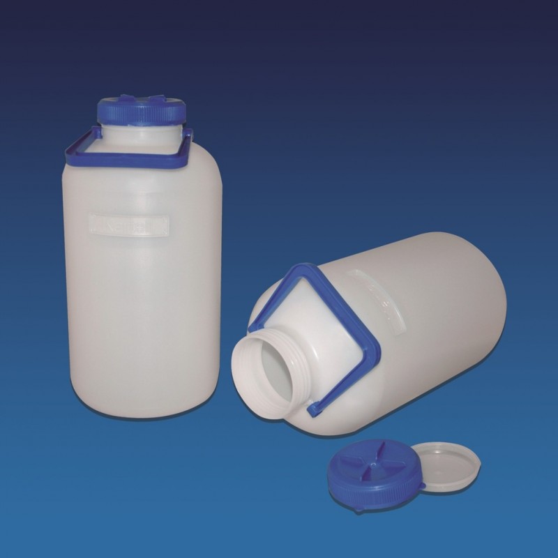 Flacon de laboratoire | Bidon plastique Polyéthylène à col large 5 et 10 litres | KAR-1640