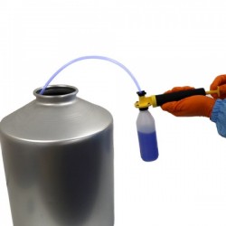 Pompe prélèvement de liquide | Pompe de prélèvement d'échantillons Kit bouteilles HDPE 100 ml | IDE-60116