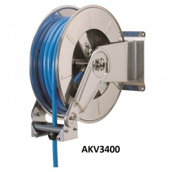 Enrouleur automatique Agroalimentaire inox | Enrouleur automatique en inox avec Tuyaux 1/2" 30 bar 100°C | AKV1100-V05