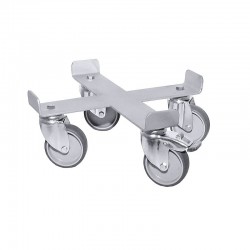 Chariot roule fût inox roulettes inox 5 modèles