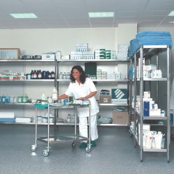 Rayonnage inox | Rayonnage en inox pour salle blanche étagères perforées | InoxLine_Standard