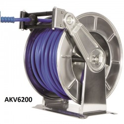 Enrouleur automatique Agroalimentaire inox | Enrouleur automatique en inox avec Tuyaux 1/2" 30 bar 100°C | AKV6200-V40