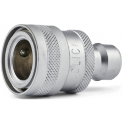 Raccord rapide d'arrosage laiton  | Coupleur rapide laiton chromé NITO 59820A3 femelle 1/2” X mâle 1/2” | NIT-59820A3