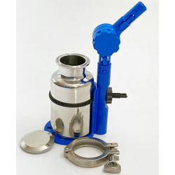 Porte bouteille inox angle variable pour prélèvement d’échantillons de liquides