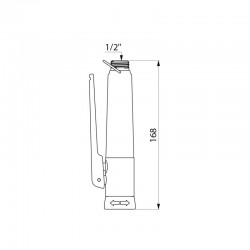 Delabie Douchette de prélavage  | Poignée de douchette de prélavage noire M1/2" DELABIE 433010 | DEL-433010