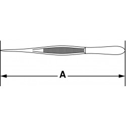Pince à dissection pince pointue Inox 304L