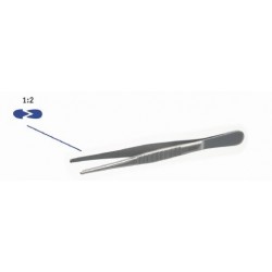 Pince de laboratoire | Pince à dissection avec griffes Inox 430 | BOC-1150