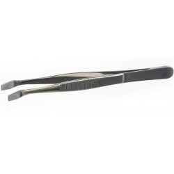 Pince de laboratoire | Pince courbée bouts larges Inox 304L | BOC-1722