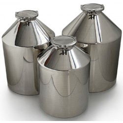 Fût Inox 316L de 50 à 100L fermetures clamps 6"