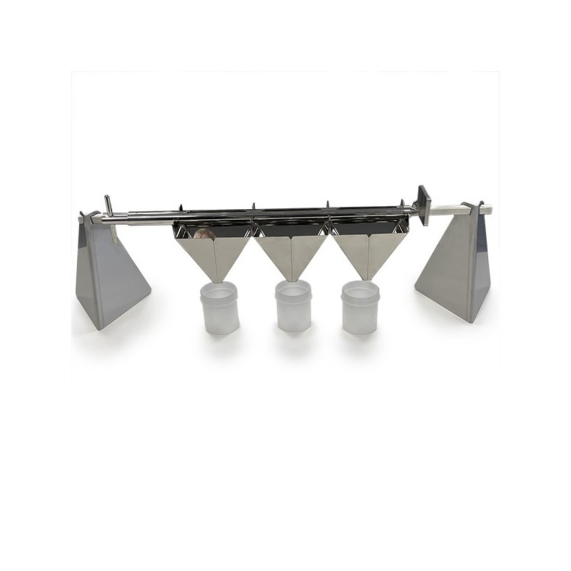 Prélèvement de poudre | Rack de vidange pour échantillonneur | 1220R-1 Prélèvement de poudre | Rack de vidange pour échantillonneur | 1220R-1