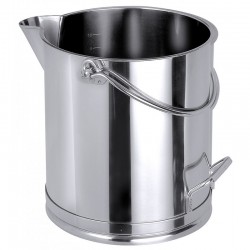 Buckets with spout 304L stainless steel