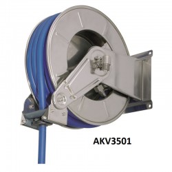 Enrouleur automatique Agroalimentaire inox | Enrouleur automatique en inox avec Tuyaux 3/4" 30 bar 100°C | AKV1200-V5