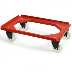 Chariot roule bac | Chariot roule bac 250Kg 5 couleurs roulettes pivotantes plastique | MM-20405