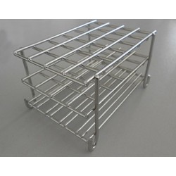 Porte tubes à essais inox pour tube ø 14,16 et 35 mm