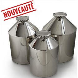 Fût Inox 316L de 50 à 100L fermetures clamps 6"