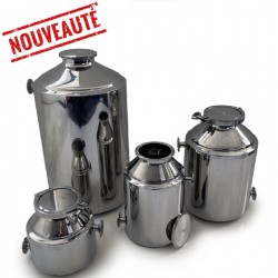 Fût Inox 316L double enveloppe 3 à 50 litres