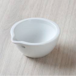 Mortier de laboratoire | Mortier biscuit - porcelaine - non émaillé - JIPO - 25 ml à 4,3 litres