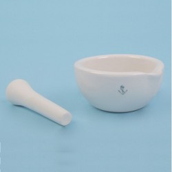 Mortier de laboratoire | Mortier et pilon - porcelaine - non émaillé - de 25 ml à 2 litres