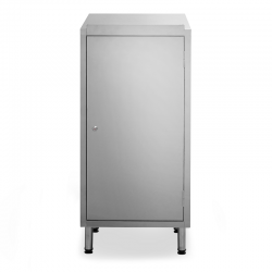 Pupitre inox 1 porte largeur 500 mm