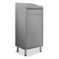 Pupitre inox | Pupitre inox 1 porte 1 tiroir largeur 500 mm | X-40650-441_1