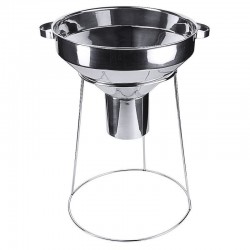 Entonnoir inox | Entonnoir inox - 8 litres - sortie diamètre 100 mm