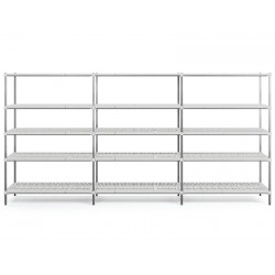 Rayonnage inox | Rayonnage alimentaire chambre froide INOX et Polypropylène | ECO-INOX