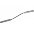 Spatule double courbée inox 6 modèles Bochem : Diamètre:3 mm, Largeur:9 mm, Longueur:A 130/a 40 mm