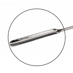 Spatule | Spatule micro inox | 1 côté incurvée | 4 modèles | BOC-3300