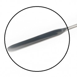 Spatule | Spatule incurvée en inox | avec bouton | 3 modèles | BOC-3270