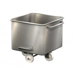 Cuve bac Europe en inox avec poignées de basculement 300 litres