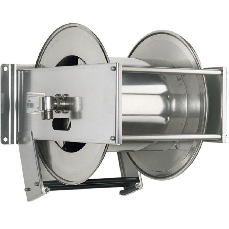 Enrouleur automatique inox sans tuyau | Enrouleur automatique inox 200 bar pour 18 m tuyau 3/4" | OMP-38361 Enrouleur automatique inox sans tuyau | Enrouleur automatique inox 200 bar pour 18 m tuyau 3/4" | OMP-38361