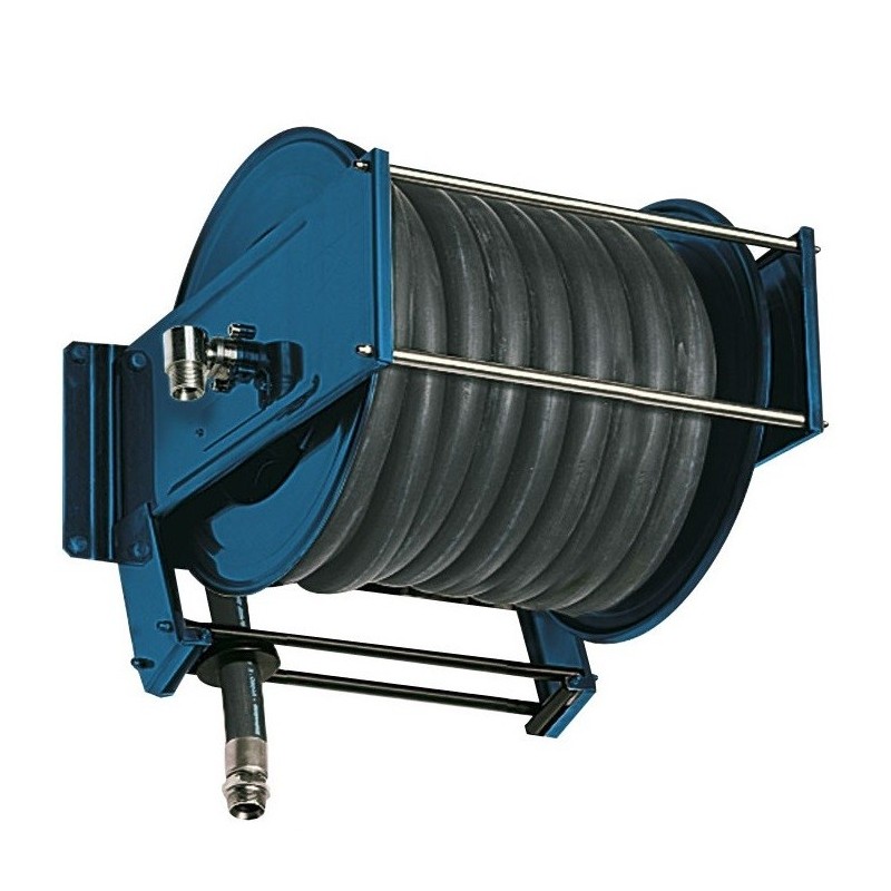 Enrouleur automatique acier peint | Enrouleur automatique acier peint 20 bar pour tuyau 30 m 3/4"-25 m 1" | OMP-36400