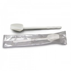 Pelle à poudre | Cuillère à usage unique à long manche HDPE de 50 et 100 ml rouge | 8341R