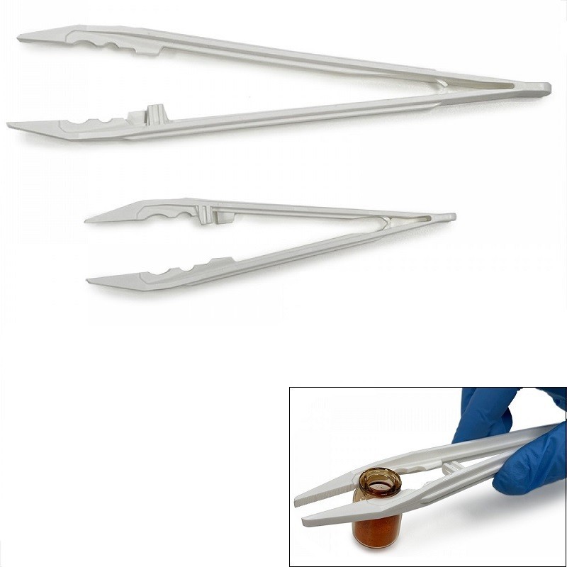 Pince de laboratoire | Pince à usage unique PS stérile et non stérile 50 pièces SeriWare | 8270A-200_1