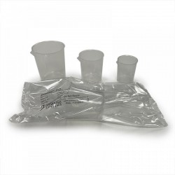 Bécher plastique | Bécher usage unique PP stérile et non stérile gradué boîte de 15, 40 et 50 pièces | 8008P_1