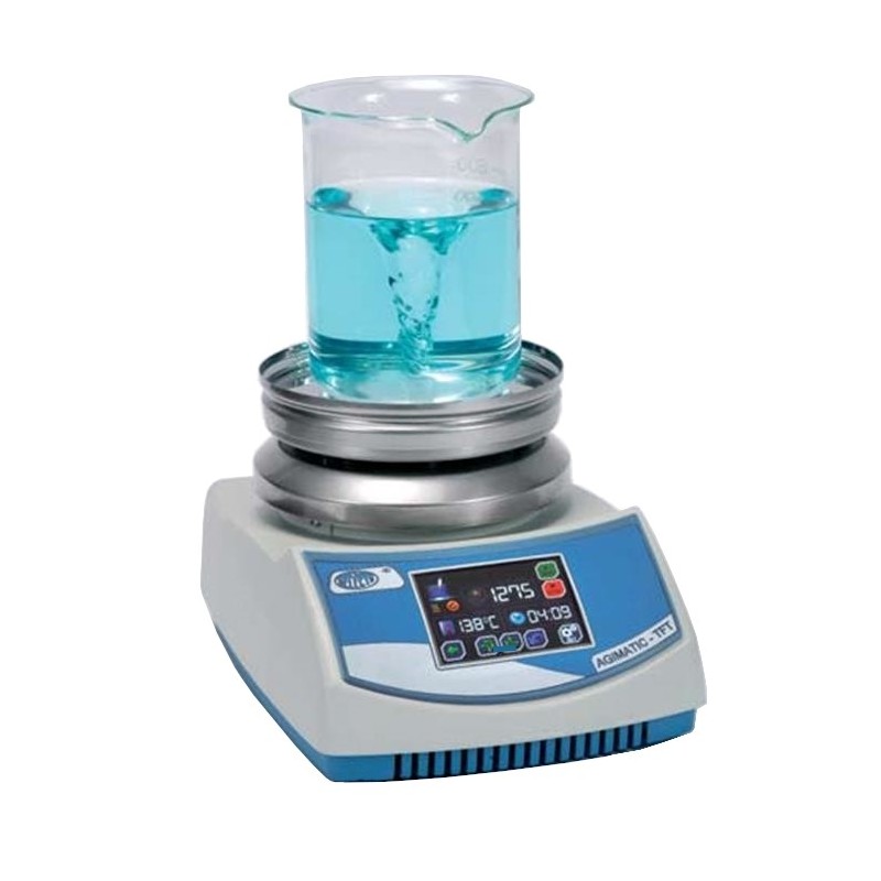 Agitateur de laboratoire | Agitateur magnétique chauffant 10L Agimatic REV TFT plateau inox Selecta 7000837 | 7000837
