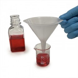 Entonnoir de laboratoire | Entonnoir stérile à usage unique PEHD USP CLASSE VI 50 et 100 mm SteriWare | 9370H