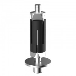 Support de laboratoire | Roulette pivottante inox avec frein diamétre 100 mm | WIC-172118/172463