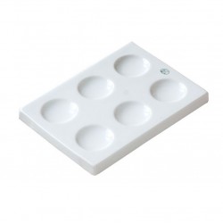 Porcelaine | Plaque de coloration - porcelaine - JIPO - 6 cavités