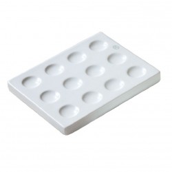Porcelaine | Plaque de coloration - porcelaine - JIPO -12 cavités