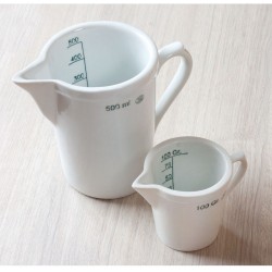 Porcelaine | Carafe graduée - porcelaine - 100 ml - JIPO