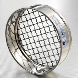 Tamis d'analyse inox  | Tamis d'analyse Ø 200 mm x Hauteur 50 mm maille 20 µm à 125 mm | 0800601