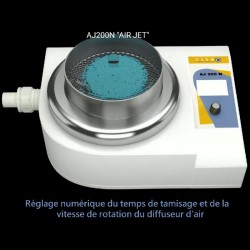 Tamiseuse de laboratoire | Tamiseuse à jet d'air AJ200N | TZAJ200N