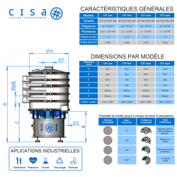 Tamiseur vibrant industriel CST500 option ATEX