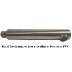 Lave mains collectif en inox double avec commande TEMPOSTOP